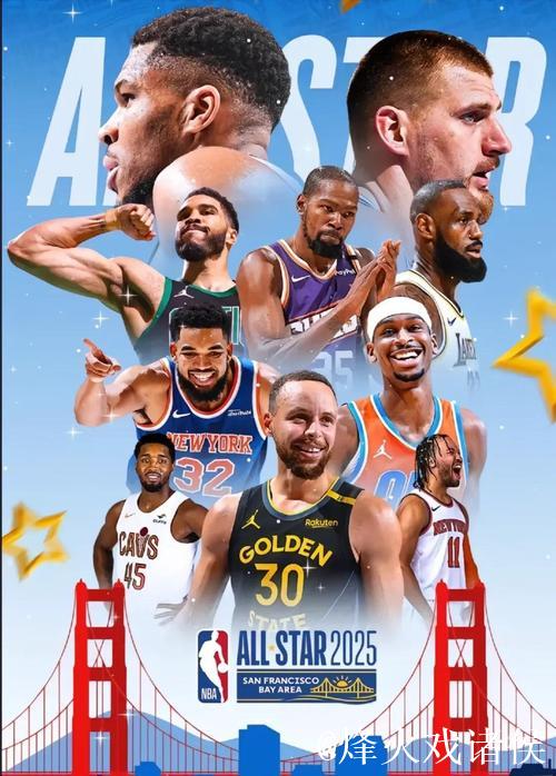 NBA2025全明星首发阵容公布:詹杜库再度联手 NBA2025全明星首发阵容公布:詹杜库再度联手
